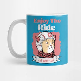 Cute cat enjoy the ride Mug